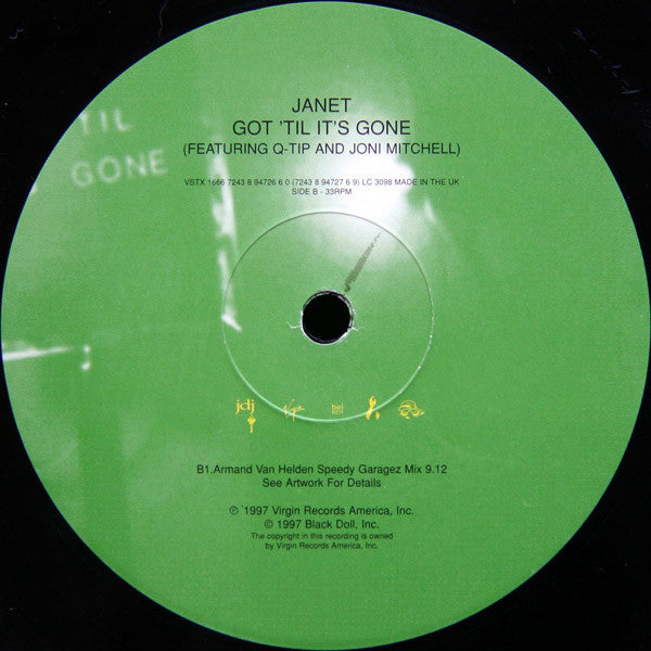 Janet* Featuring Q-Tip And Joni Mitchell - Got 'Til It's Gone (2x12", Single)