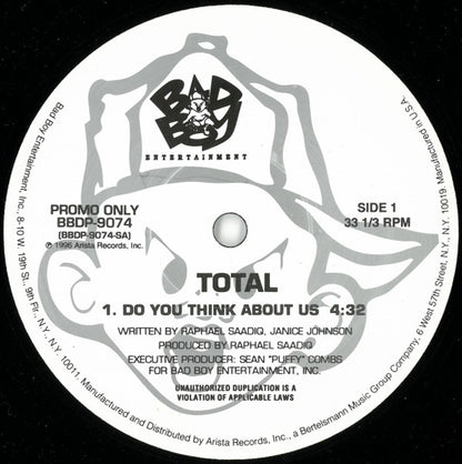 Total - Do You Think About Us (12", Single, Promo)