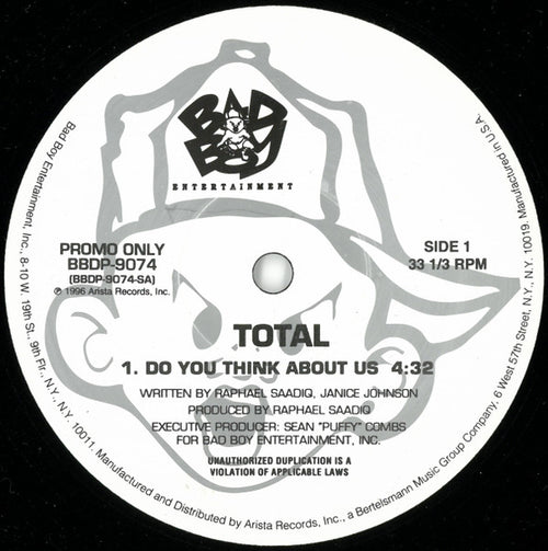 Total - Do You Think About Us (12", Single, Promo)