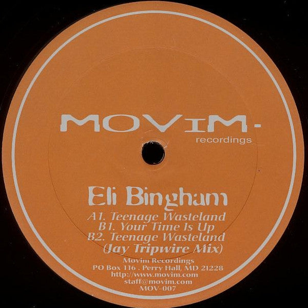 Eli Bingham : Teenage Wasteland (12")
