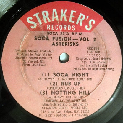 Asterisks : Soca Fusion Vol. 2 (LP, Album)