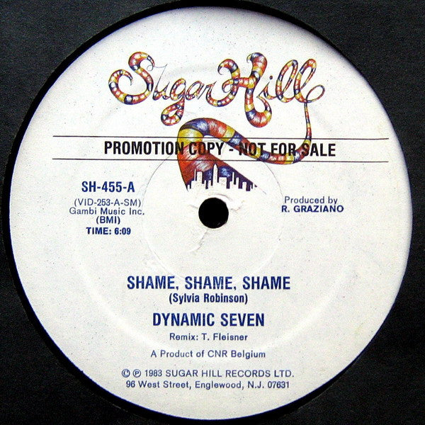 Dynamic Seven - Shame, Shame, Shame (12", Promo)