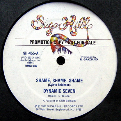 Dynamic Seven - Shame, Shame, Shame (12", Promo)
