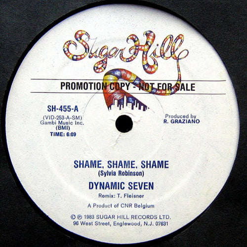 Dynamic Seven - Shame, Shame, Shame (12", Promo)