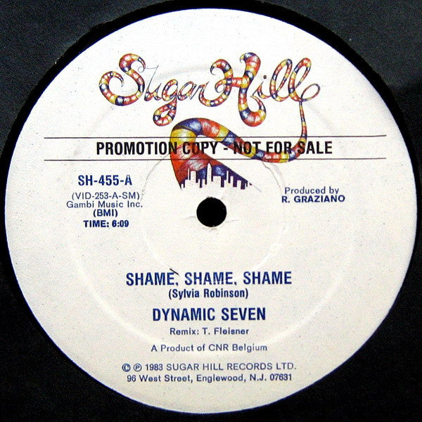 Dynamic Seven - Shame, Shame, Shame (12", Promo)
