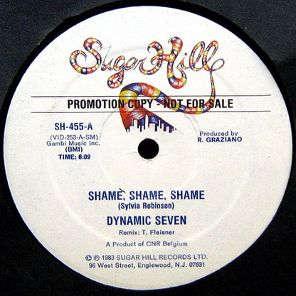 Dynamic Seven - Shame, Shame, Shame (12", Promo)