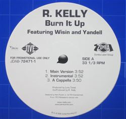 R. Kelly feat. Wisin And Yandell* - Burn It Up (12", Promo)