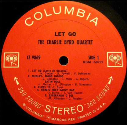 The Charlie Byrd Quartet : Let Go (LP, Album)