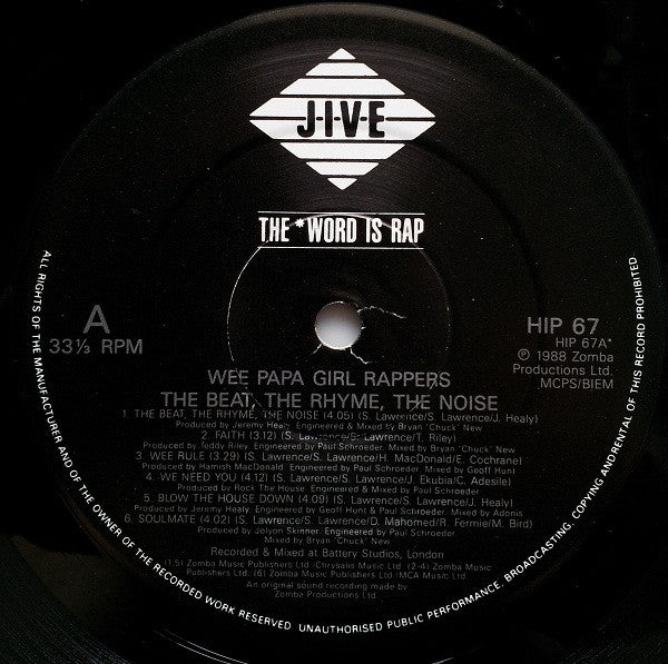 The Wee Papa Girl Rappers* - The Beat, The Rhyme, The Noise (LP, Album)