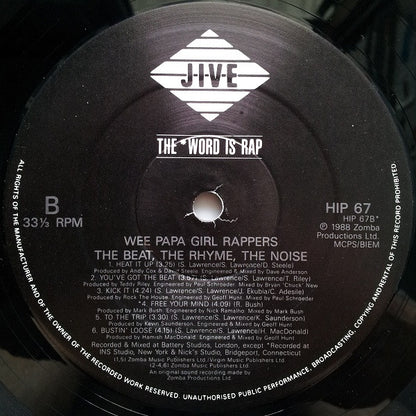 The Wee Papa Girl Rappers* - The Beat, The Rhyme, The Noise (LP, Album)
