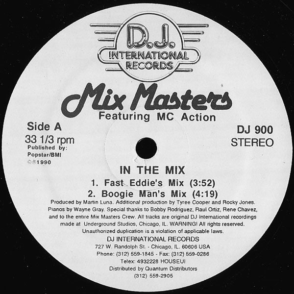 Mix Masters Featuring MC Action - In The Mix (12")