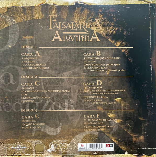 Falsalarma : Alquimia (3xLP, Album, RP, Gat)