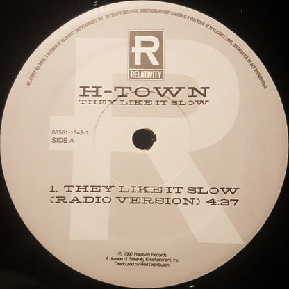 H-Town - They Like It Slow (12")