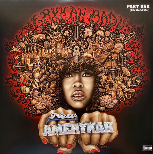 Erykah Badu : New Amerykah: Part One (4th World War) (2xLP, Album, RE, Pur)