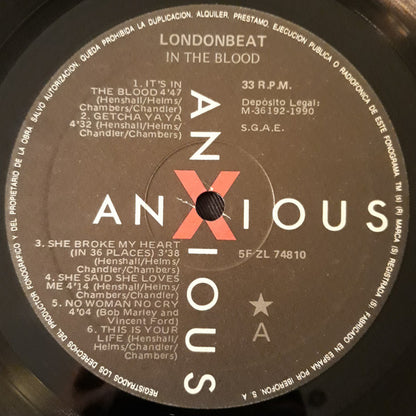 Londonbeat : In The Blood (LP, Album)
