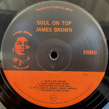 James Brown With Oliver Nelson Conducting Louie Bellson Orchestra - Soul On Top (LP, Album, RE, Gat)