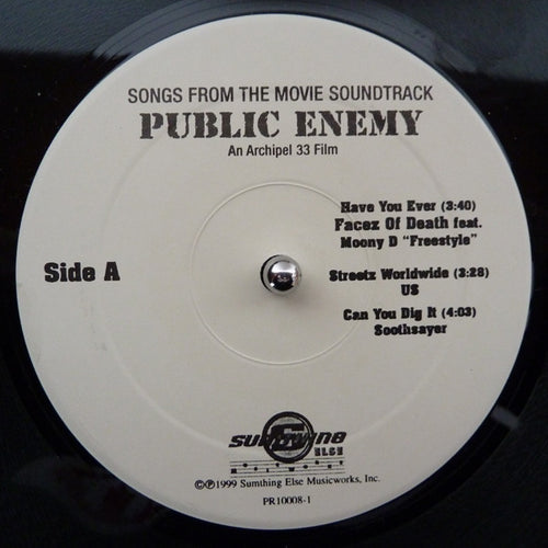Various : Songs From The Movie Soundtrack Public Enemy (12", Promo, Cle)