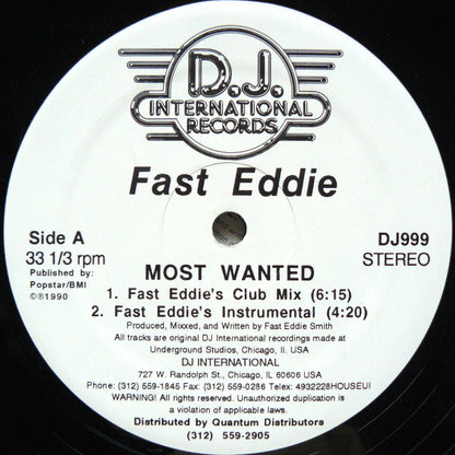 Fast Eddie* - Most Wanted (12")