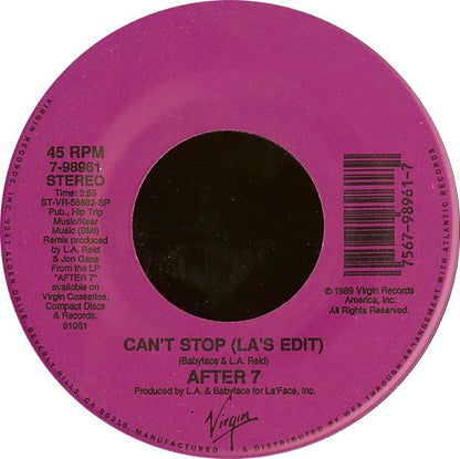 After 7 : Can't Stop (7")