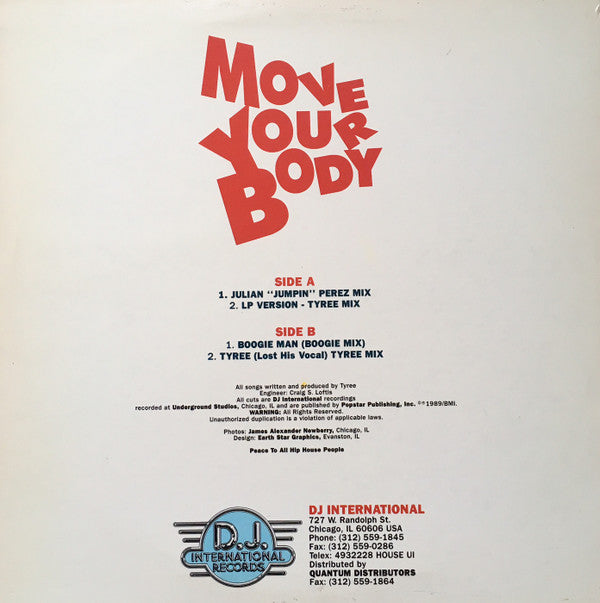Tyree Cooper Featuring J.M.D. : Move Your Body (12")