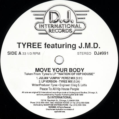 Tyree Cooper Featuring J.M.D. : Move Your Body (12")