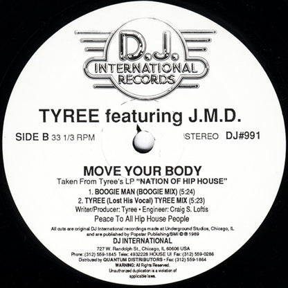 Tyree Cooper Featuring J.M.D. : Move Your Body (12")
