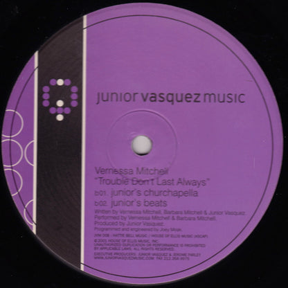 Vernessa Mitchell : Trouble Don't Last Always (12")