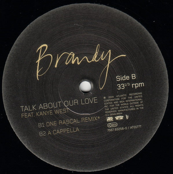 Brandy (2) Feat. Kanye West : Talk About Our Love (12")
