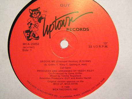 Guy : Groove Me (Extended Version) (12", Single, Red)