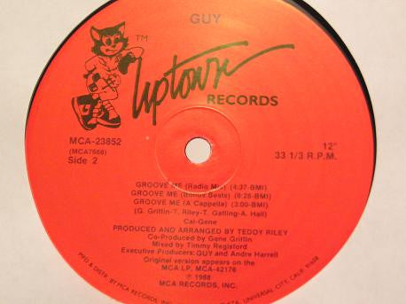 Guy : Groove Me (Extended Version) (12", Single, Red)