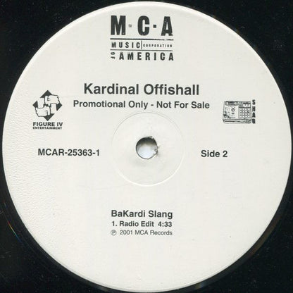 Kardinal Offishall : BaKardi Slang (12", Promo)