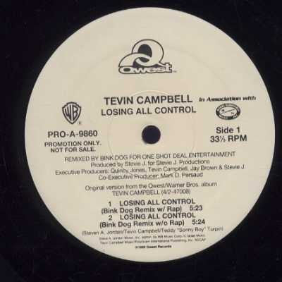Tevin Campbell : Losing All Control (Remix) (12", Promo)