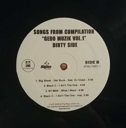 Various - Songs From Compilation Gedo Muzik Vol.1 (12")