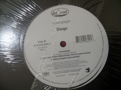 Sisqo - Incomplete (12")