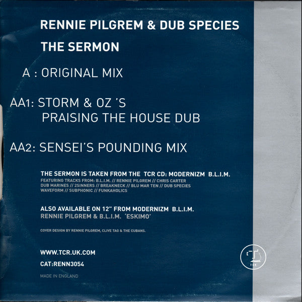 Rennie Pilgrem & Dub Species : The Sermon (12")