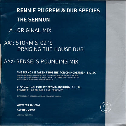 Rennie Pilgrem & Dub Species : The Sermon (12")