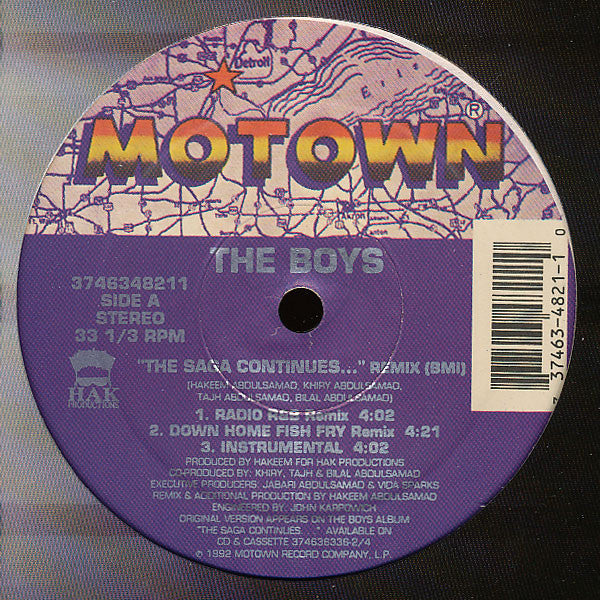 The Boys - The Saga Continues ... (Remix) (12", Single)