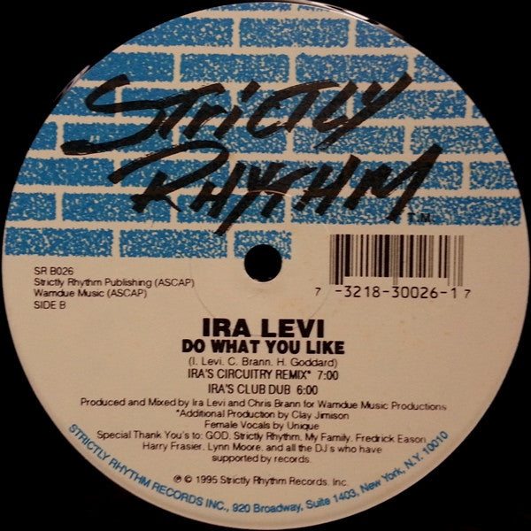Ira Levi : Do What You Like (12")