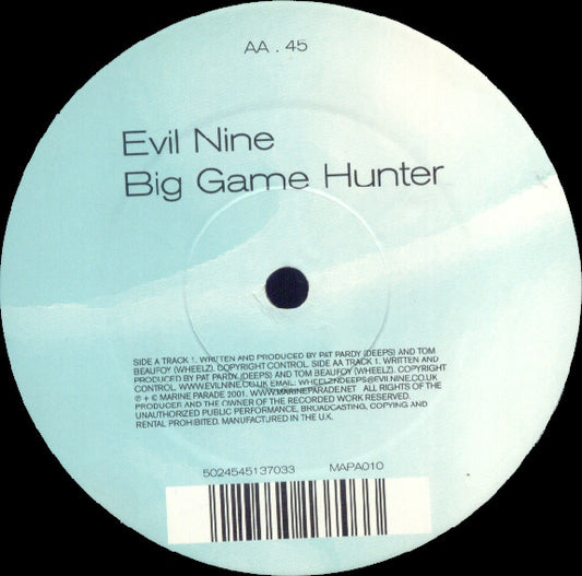 Evil Nine : Technology / Big Game Hunter (12")