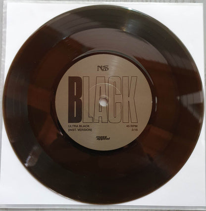 Nas - Ultra Black (7", Single, Bla)