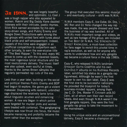 N.W.A. : The Best Of N.W.A (The Strength Of Street Knowledge) (CD, Comp, RE)
