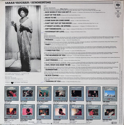 Sarah Vaughan - Summertime (LP, Comp, Mono)