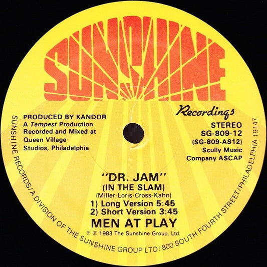 Men At Play : Dr. Jam (In The Slam) (12")