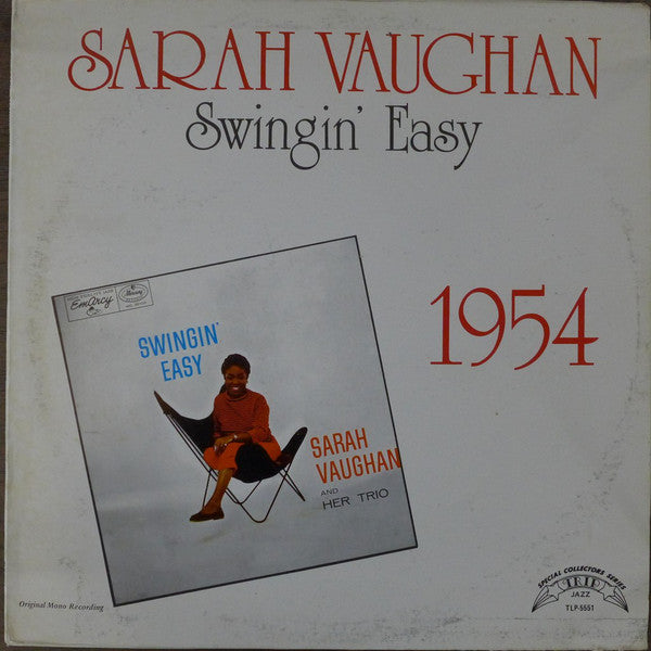 Sarah Vaughan - Swingin' Easy (LP, Album, RE)