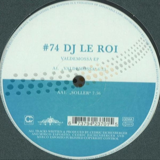 DJ Le Roi - Valdemossa EP (12", EP)