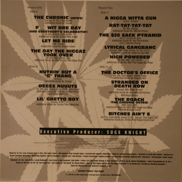 Dr. Dre - The Chronic (2xLP, Album, RE, RP)