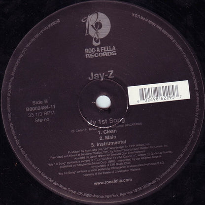 Jay-Z : 99 Problems / My 1st Song (12")