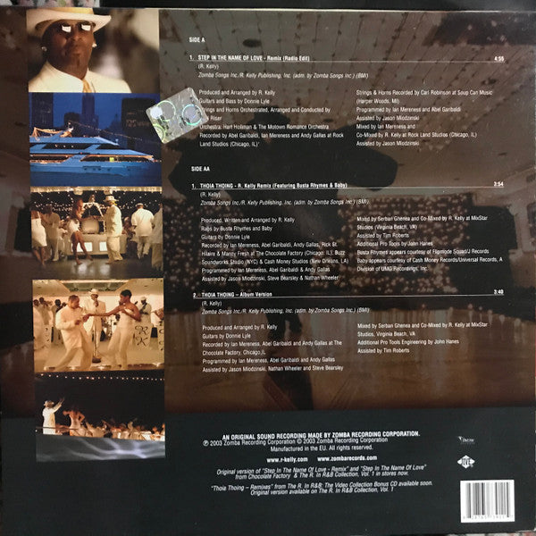 R. Kelly : Step In The Name Of Love (Remix) (12", Maxi)