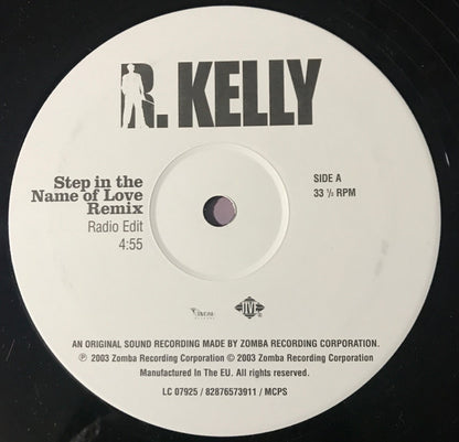 R. Kelly : Step In The Name Of Love (Remix) (12", Maxi)