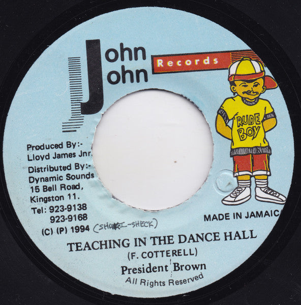 Prezident Brown - Teaching In The Dance Hall (7")
